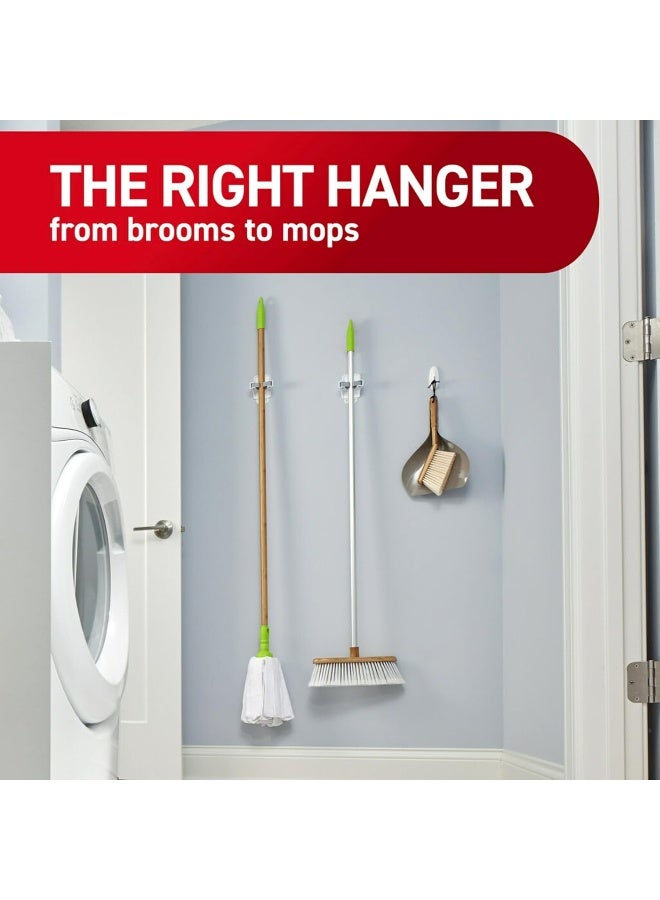 Command Mop and Broom Holder Wall Mount, 6 Grippers with 16 Command Strips, Organize Damage-Free - Image 5
